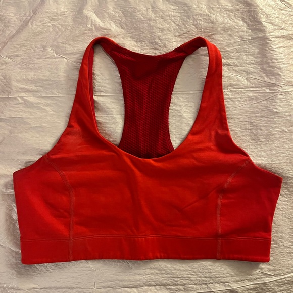 Outdoor Voices Doing Things LIKE NEW Red Sports Bra Hiking Active Women’s Large - Picture 2 of 9
